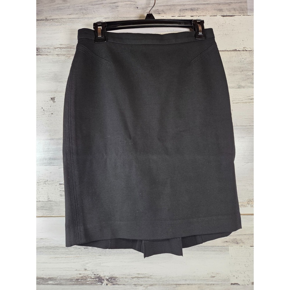 Ann Taylor Black Pencil Skirt Size‎ 2 Fully Lined Career Office Workwear
